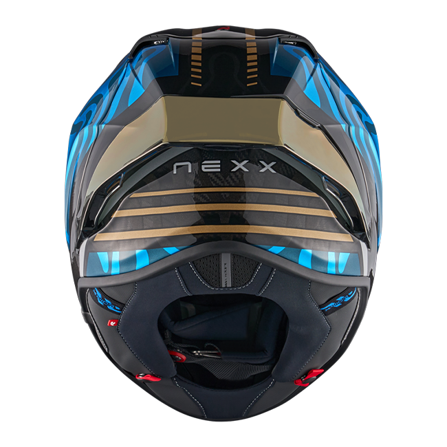 Nexx X.R3R kaciga Swirl Carbon Nebesko plava Zlato 01XR323489780 