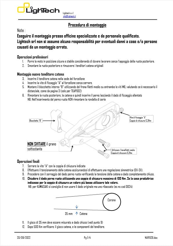 LighTech napinjač lanca za Suzuki GSX-R 600 & 750 (11-16) TESU004 
