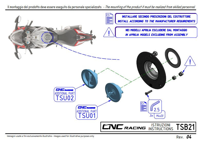 Poklopac rezervoara Carbon Pramac Racing Limited Edition CNC Racing Ducati Panigale V4/S/R (25-26) TSB21PR 