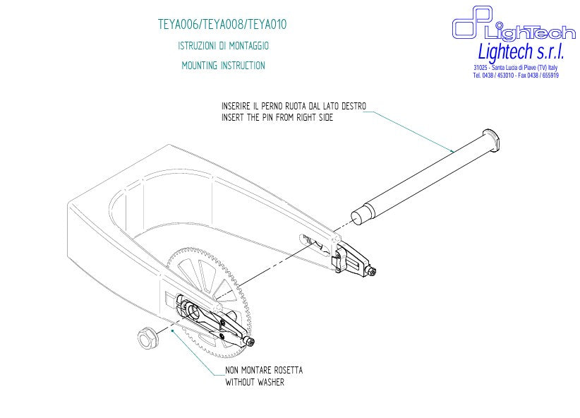 Kettenspanner LighTech Yamaha R6 RJ27 (17-26) TEYA006 