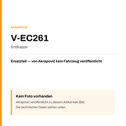 Akrapovic Endkappe V-EC261 — Platzhalter, kein Herstellerfoto verfügbar