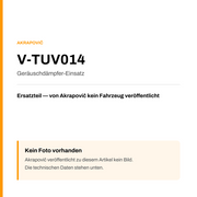 Akrapovic Geräuschdämpfer-Einsatz V-TUV014 — Platzhalter, kein Herstellerfoto verfügbar