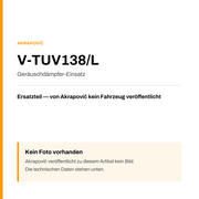 Akrapovic Geräuschdämpfer-Einsatz V-TUV138/L — Platzhalter, kein Herstellerfoto verfügbar