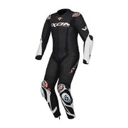 IXON Vortex 3 Jednodijelni Kožno odijelo – Perforirano trkaće odijelo | Muškarci | Crno/Bijelo 