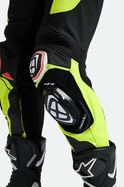 IXON Vortex 3 kompletno odijelo Kožno odijelo – Probušeno racing odijelo | Muški | Crno/Neon žuto 