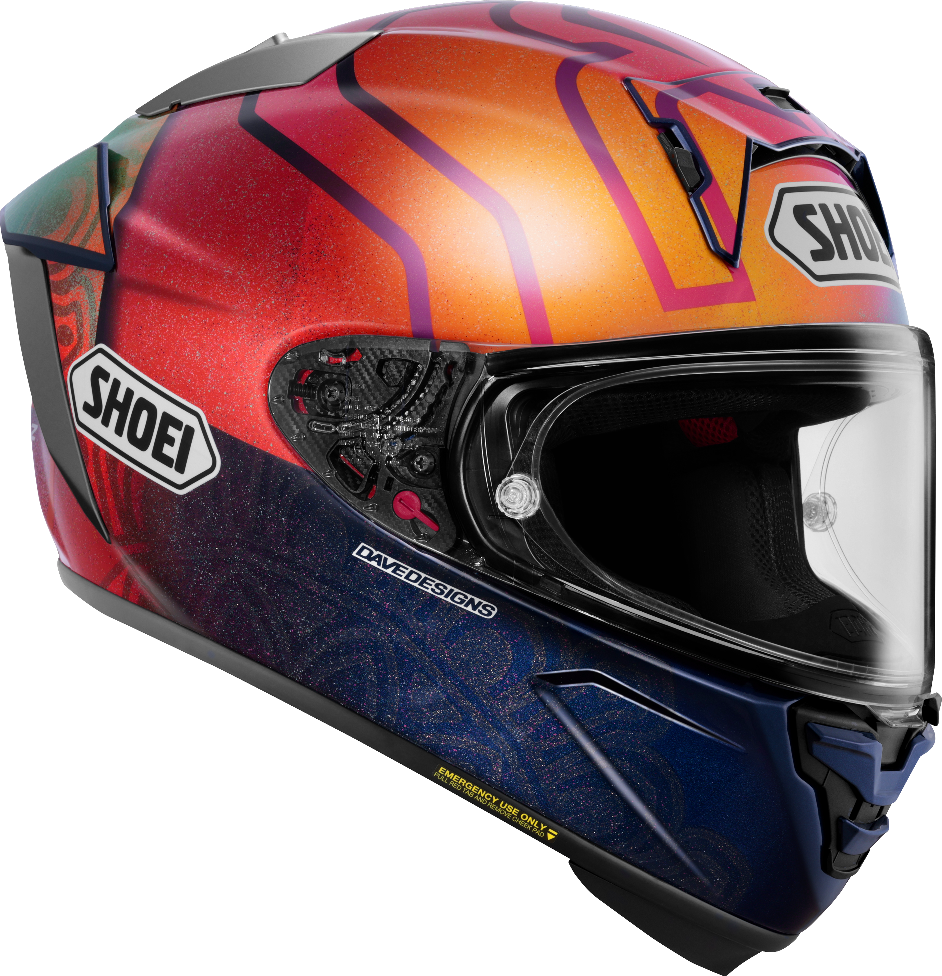 Shoei X-SPR PRO kaciga Márquez Holi TC-1 Limited Edition - Marc Márquez Indija 2023 replika 