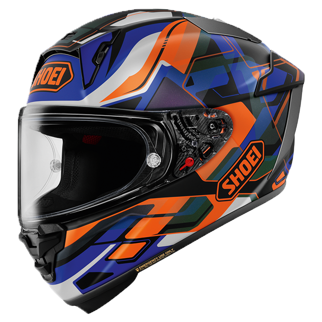 Shoei X-SPR PRO kaciga Valion TC-8 Narančasta / Plava 