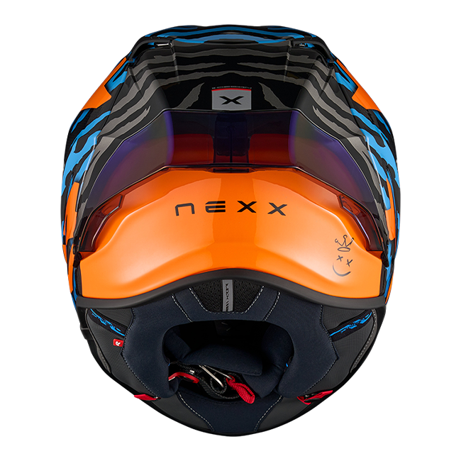 Nexx X.R3R kaciga Ziger Carbon Narančasta Plava 01XR323513169 