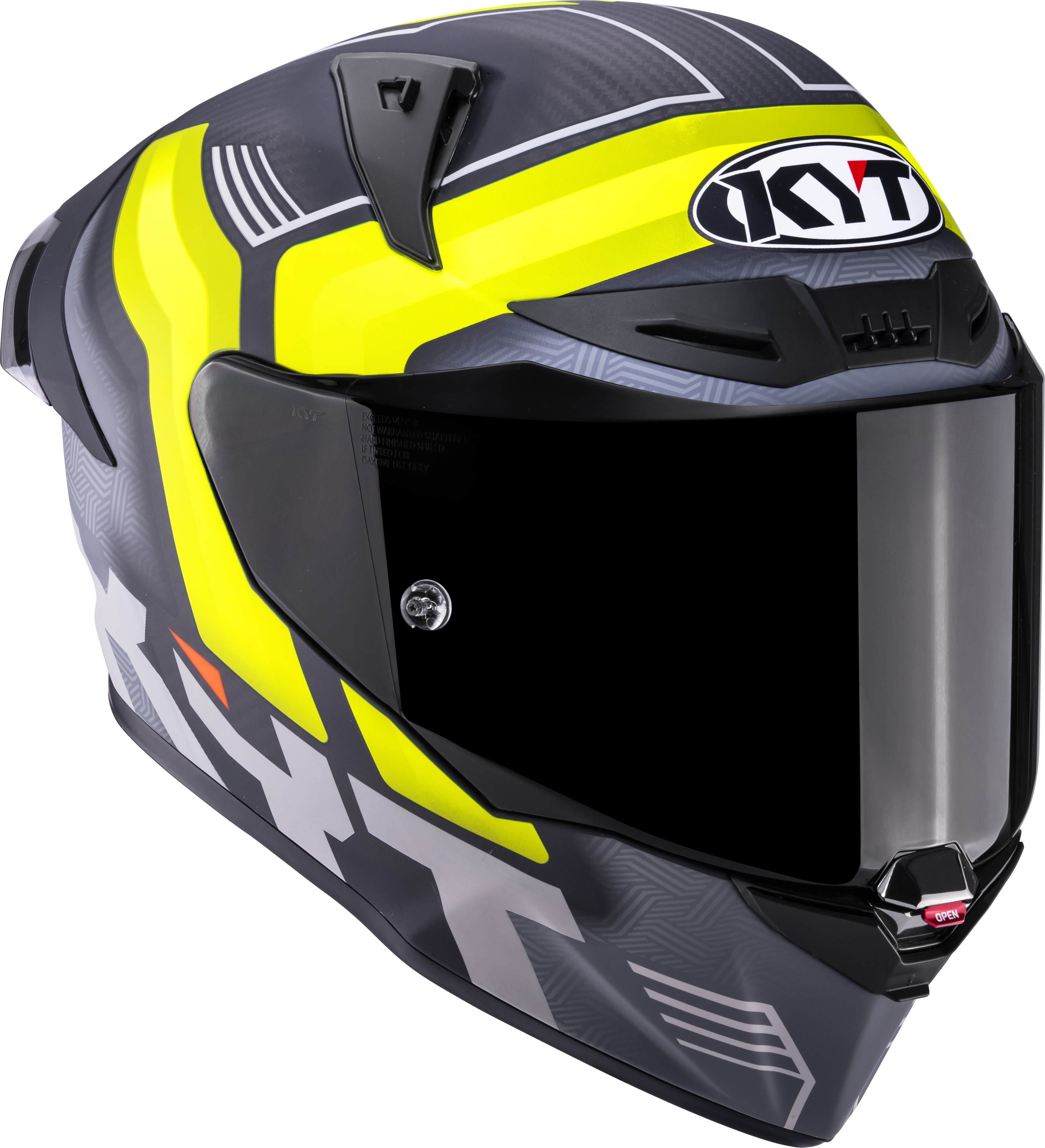 KYT R1R Racing kaciga Carbon Accelerator Žuta Y6R10010 
