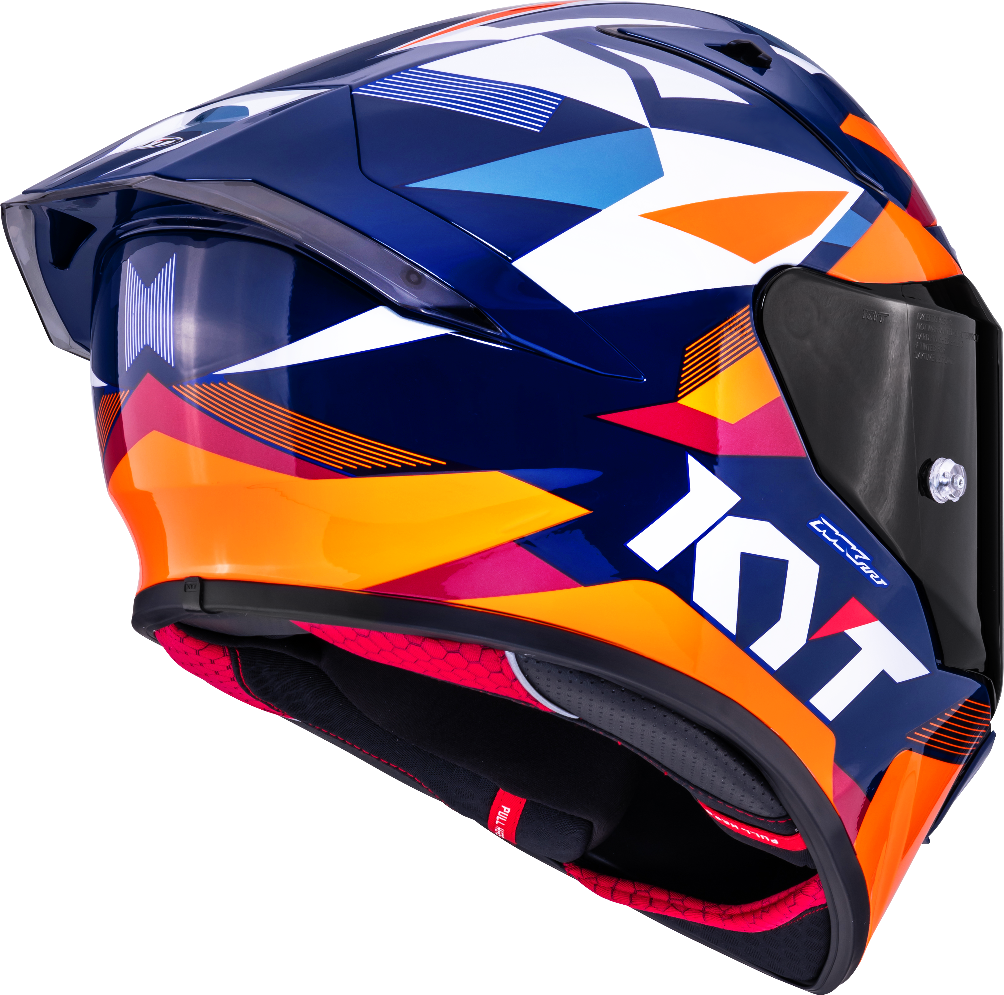 KYT R1R Racing kaciga Carbon Diamond plava / narančasta Y6R10006 
