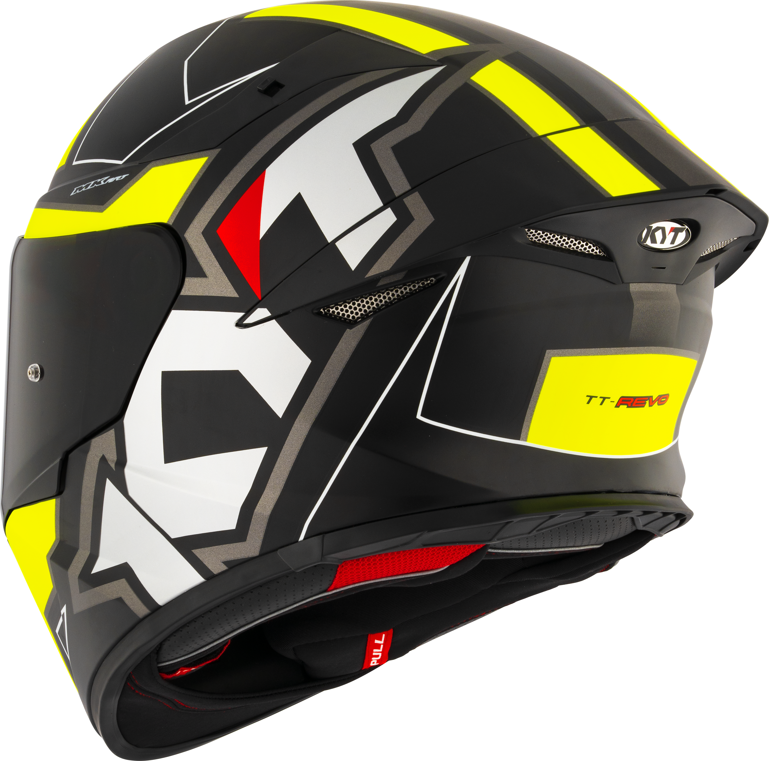 KYT TT-Revo kaciga Electron Black Yellow mat Y6TR0007 