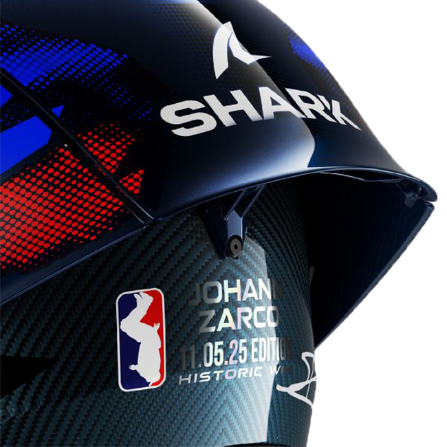 Shark Aeron GP kaciga FIM 1 Racing Johann Zarco replika Victory 2025 