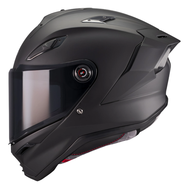 MT-Helmets KRE 2 Pure A1 Integralhelm in Schwarz matt — Seitenansicht