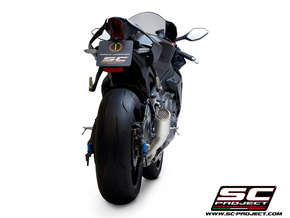 SC-Project Slip-On CR-T + KAT zamjenska cijev Yamaha YZF-R1/M RN49 (17-19) Y11B-DET36 