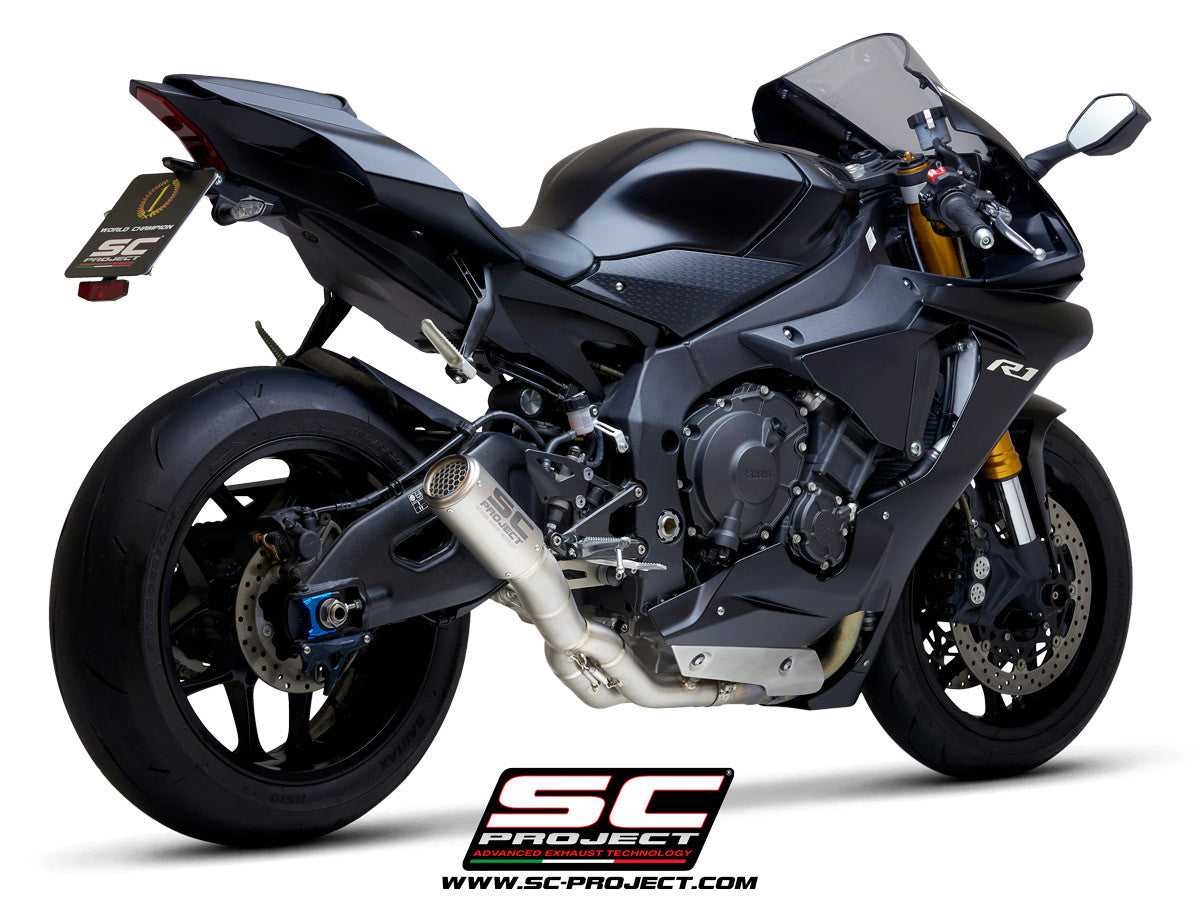 SC-Project Slip-On CR-T + KAT zamjenska cijev Yamaha YZF-R1/M RN49 (17-19) Y11B-DET36 