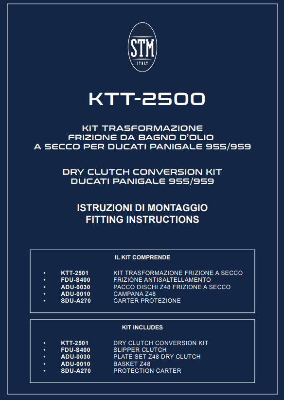 STM EVO SBK suha spojka Ducati Panigale V2 955 (20-24) KTT-2500 