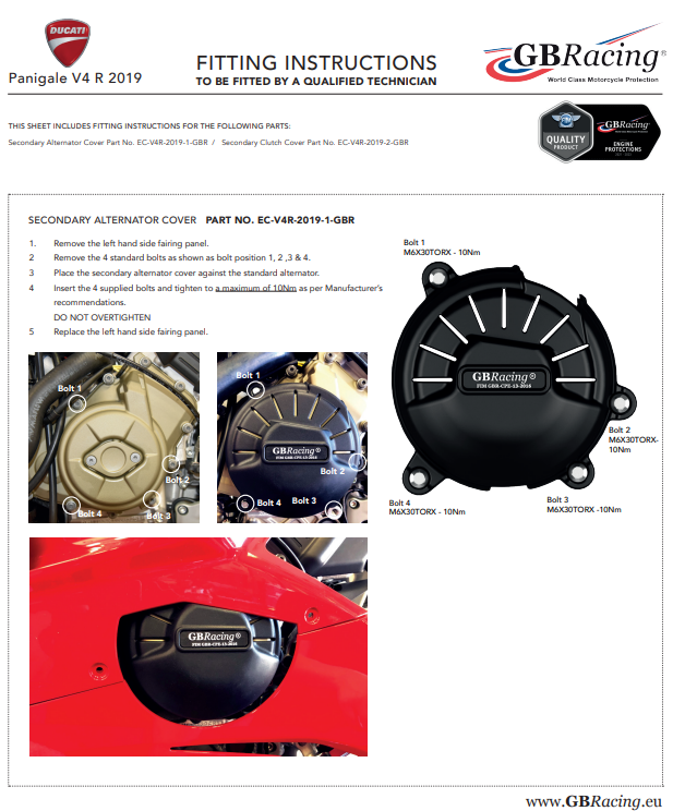 Kompletna zaštita motora GBRacing za Ducati Panigale V4 R (19-21) 