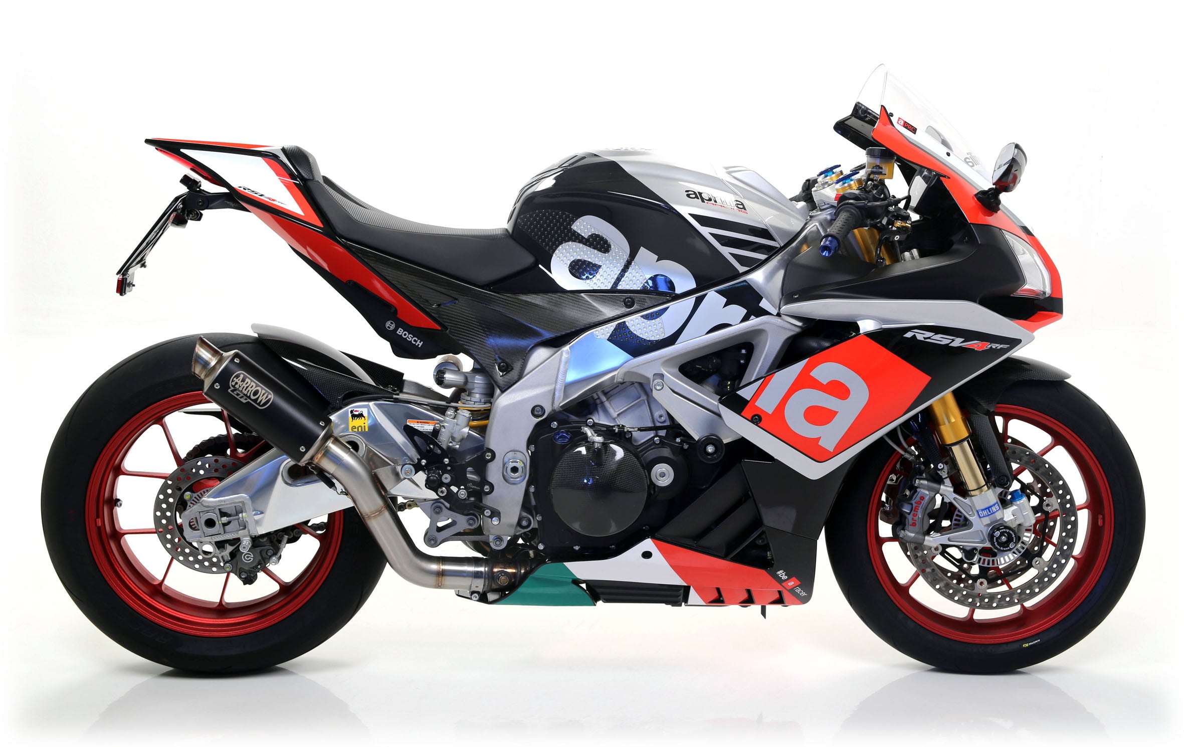 Arrow Slip-On Kit Dark GP2 nehrđajući čelik Aprilia RSV4/RR/RF (17-18) 71542GPI 