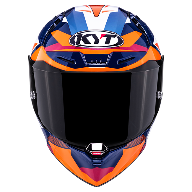 KYT R1R Racing kaciga Carbon Diamond plava / narančasta Y6R10006 