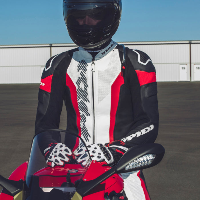 Spidi Laser Pro jednodijelni kombinezon Kožno odijelo – perforirani trkaći kombinezon | muški | crveni | Y154014 