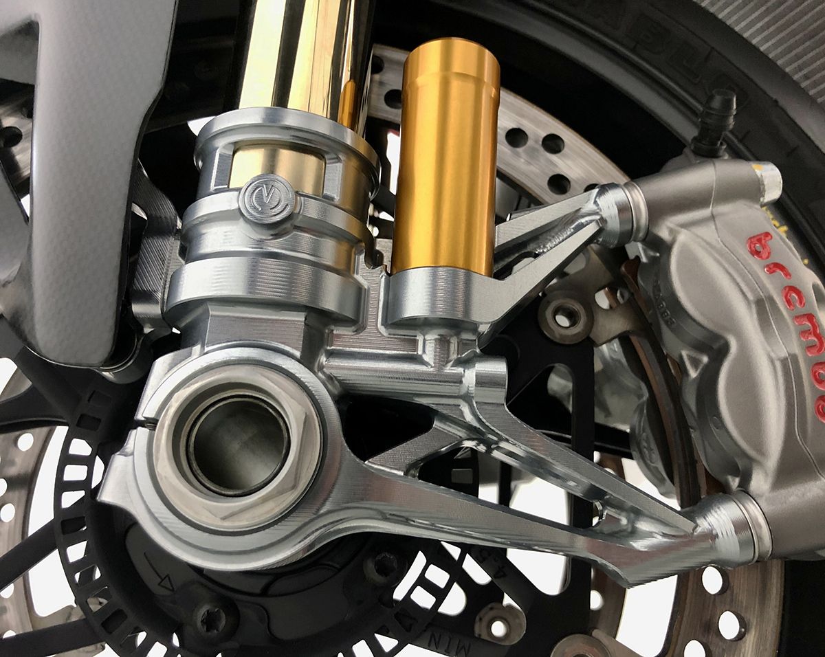 CNC set vilice 100 mm „GP Style“ Motocorse Ducati Panigale V4/S/R (18–24) 