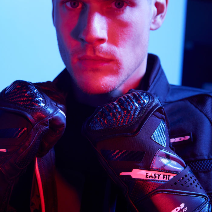 Spidi Carbo Fit Sport motociklističke kožne rukavice | Muški | Crna | A226026 