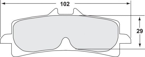 Performance Friction 7617 trkaći kočioni jastučići 333 Honda CBR 1000 RR-R SP SC82 (20-26) 