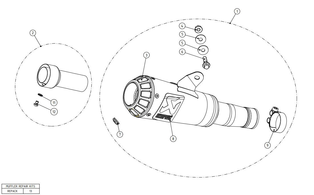 Akrapovic Slip-On Line (Titanij) Yamaha YZF-R6 (06-26) S-Y6SO10-AHBT 