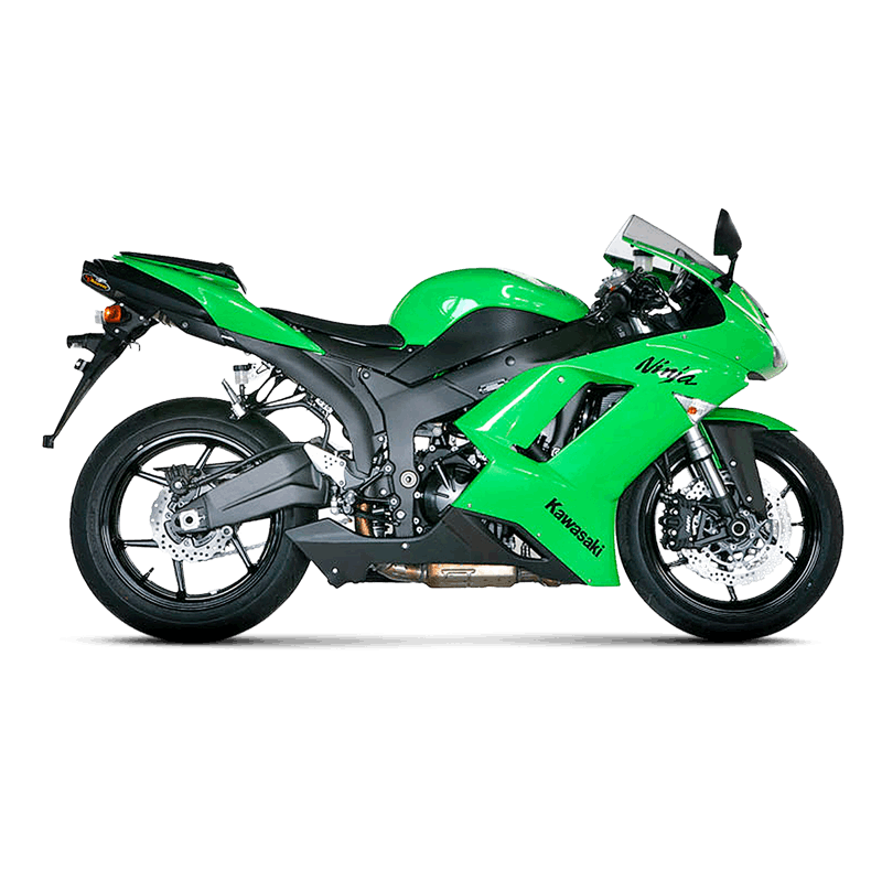 Akrapovič Slip-On Line (Titan) Kawasaki ZX-6R (07-08) S-K6SO5-HACT 