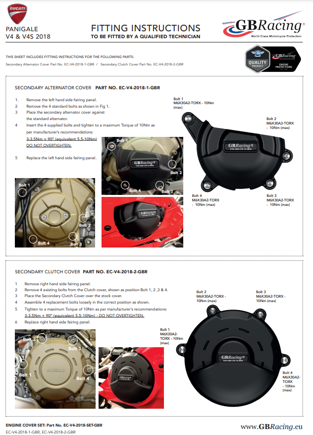Kompletna zaštita za motore GBRacing Ducati Panigale V4/S (18-24) 