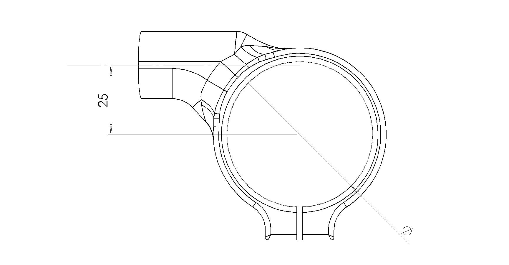Offset uprtač 25 Spider Racing Honda CBR 1000 RR-R SC82 (20-26) 50.25.50 